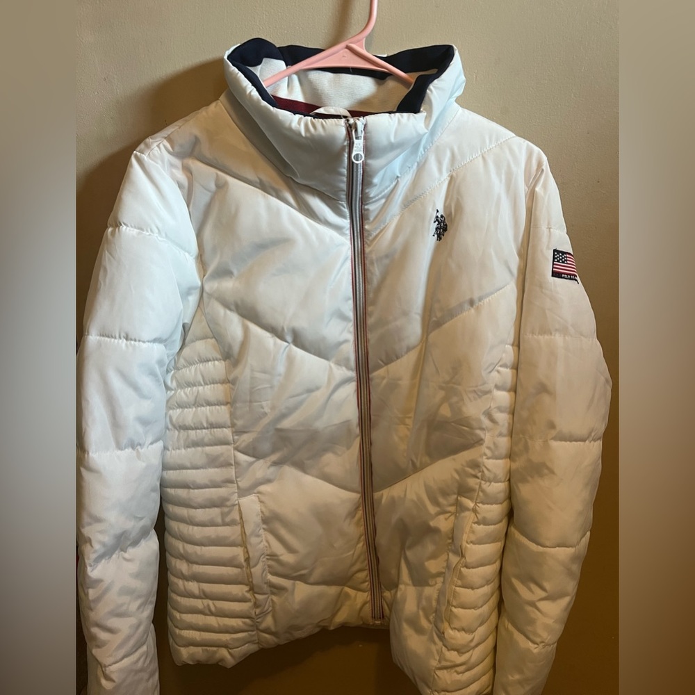 Polo Assassin White Puffer Jacket